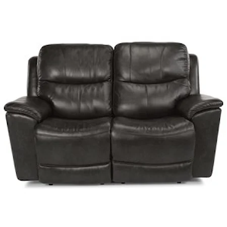 Power Reclining Love Seat with Power Headrest and Lumbar